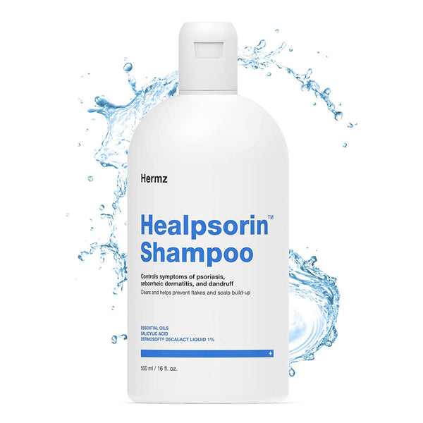 Hermz Healpsorin Therapeutic Psoriasis Shampoo 500ml Salicylic Acid & Dermosoft®1%